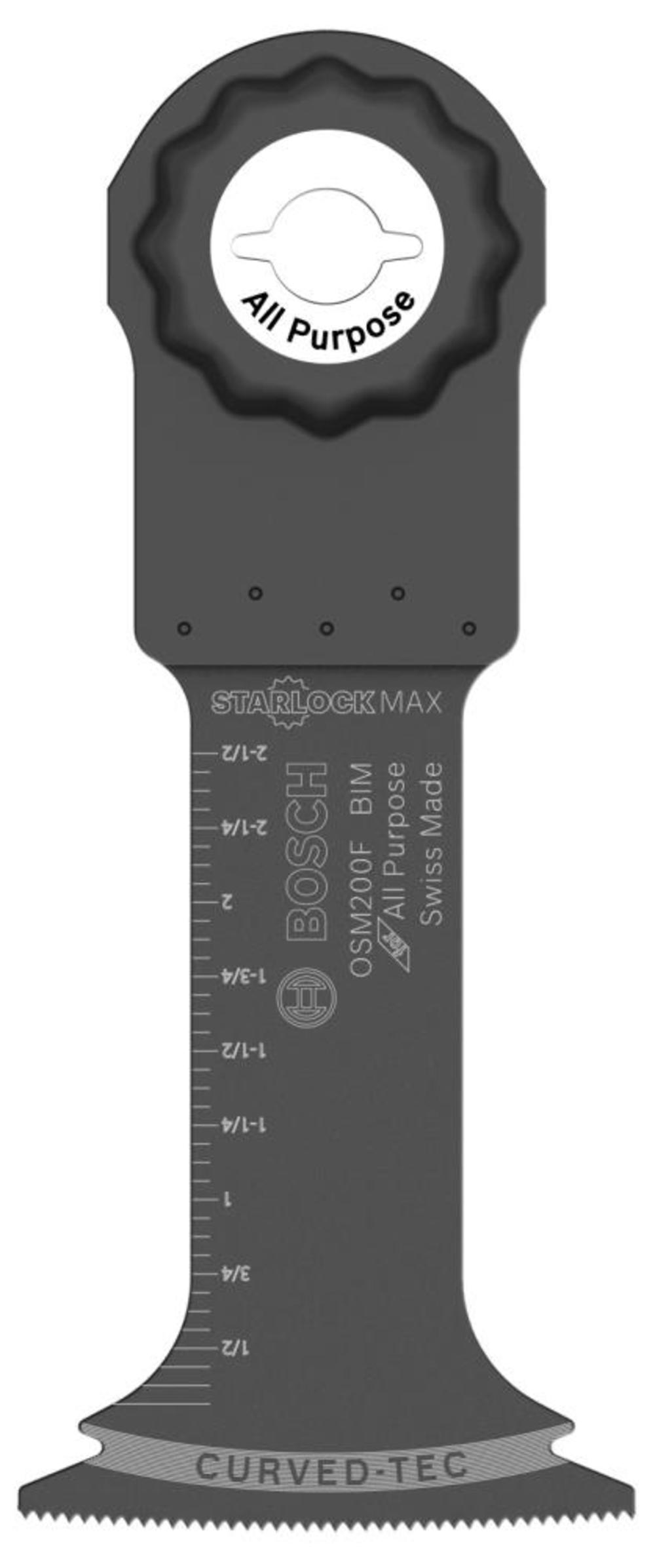 Bosch 2 In. StarlockMax Oscillating Multi Tool Bi-Metal Plunge Cut Blade OSM200F from Bosch