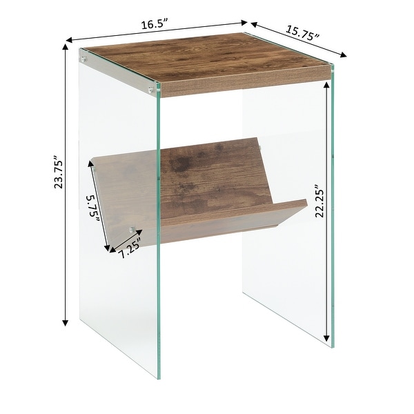 Porch and Den Urqhuart Glass End Table