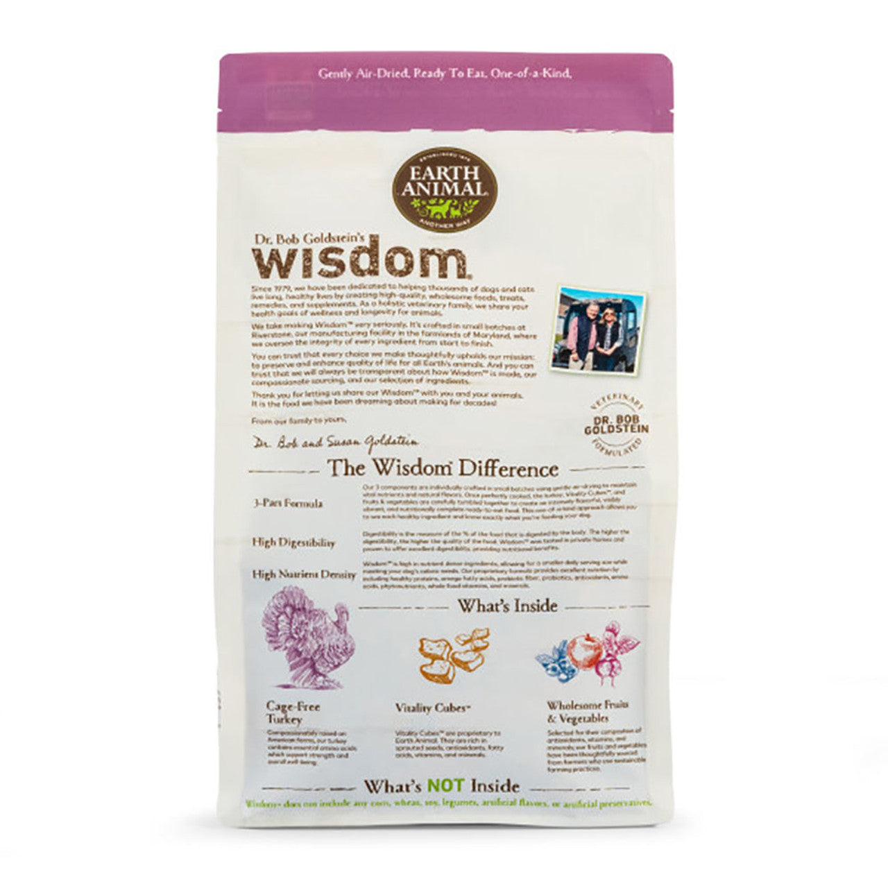 Dr. Bob Goldstein’s Wisdom® Dog Food – Turkey Recipe;