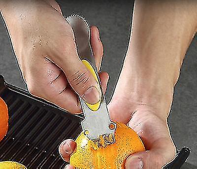 3-in-1 Stainless Steel Citrus Peeler， Lemon Peeler And Fruit Grater， With Ergonomic Non-slip Handle