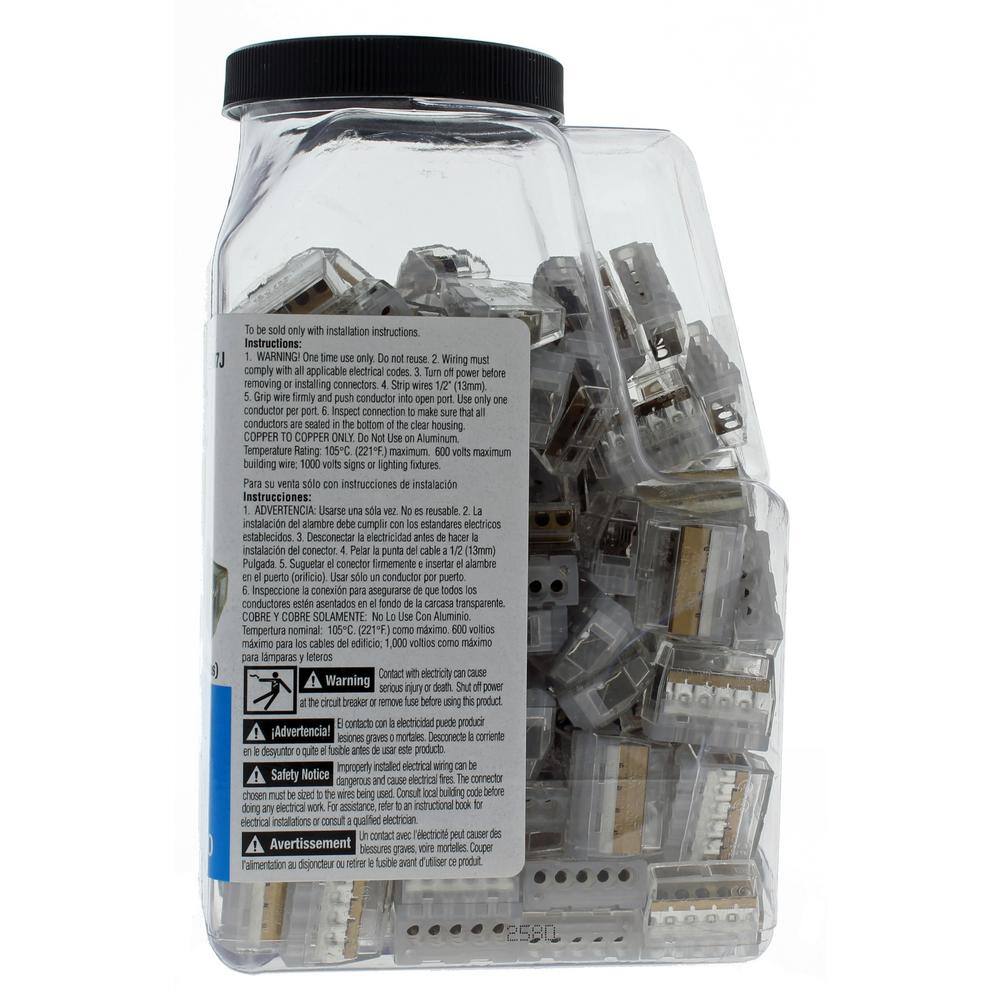 IDEAL In-Sure 5-Port Push-In Wire Connector (150-Jar) 30-087J