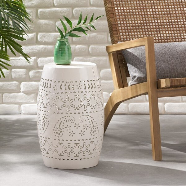 Lace Cut Design Metal Frame SIDE TABLE