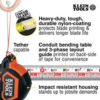 Klein Tools 25 ft. Tape Measure and Folding Jab Saw Tool Set M2O41707KIT