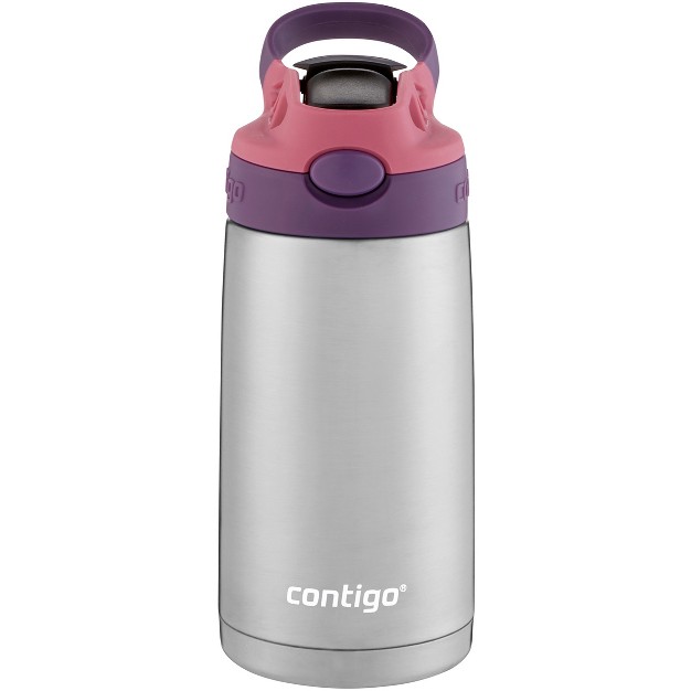 Contigo Kid x27 s 13 Oz Insulated Stainless Steel Autospout Straw Water Bottle