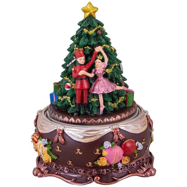 6.25 Musical Nutcracker and Ballerina Christmas Decoration