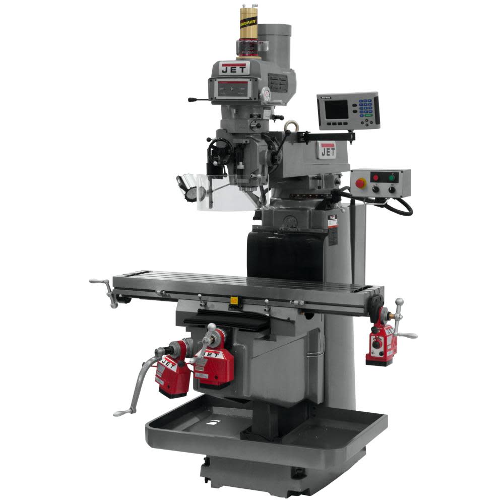 JET JTM-1254VS 200S DRO XYZ PFD AP Vertical Milling Machine 698054 from JET