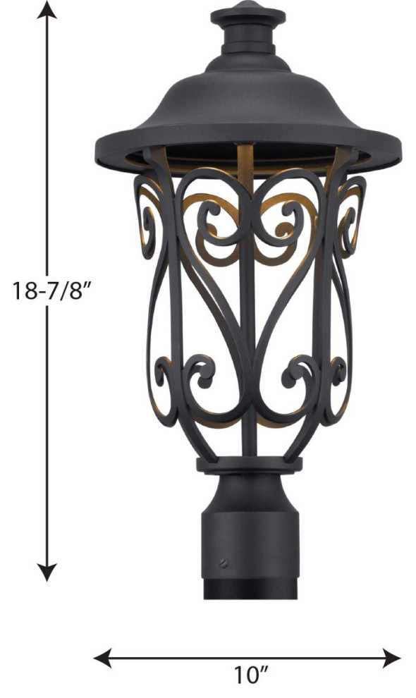 Leawood Collection LED 1 Light Post Lantern   Traditional   Post Lights   by Progress Lighting  Houzz