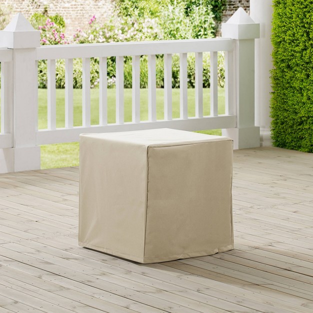 Outdoor End Table Furniture Cover Tan Crosley