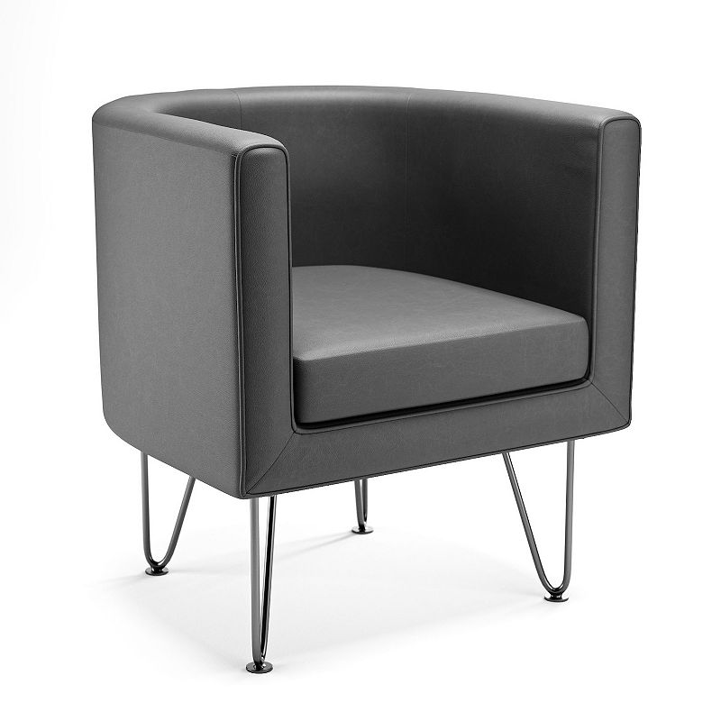 Lucid Dream Collection Barrel Chair with Hairpin Legs