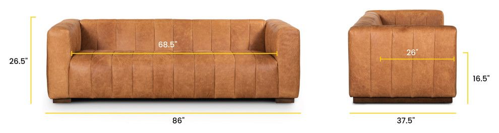 Poly and Bark Canale 86 quotSofa   Contemporary   Sofas   by Edgemod Furniture  Houzz