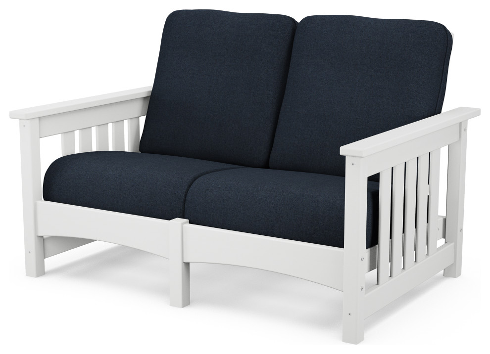 POLYWOOD Club Mission Loveseat   Beach Style   Outdoor Loveseats   by POLYWOOD  Houzz