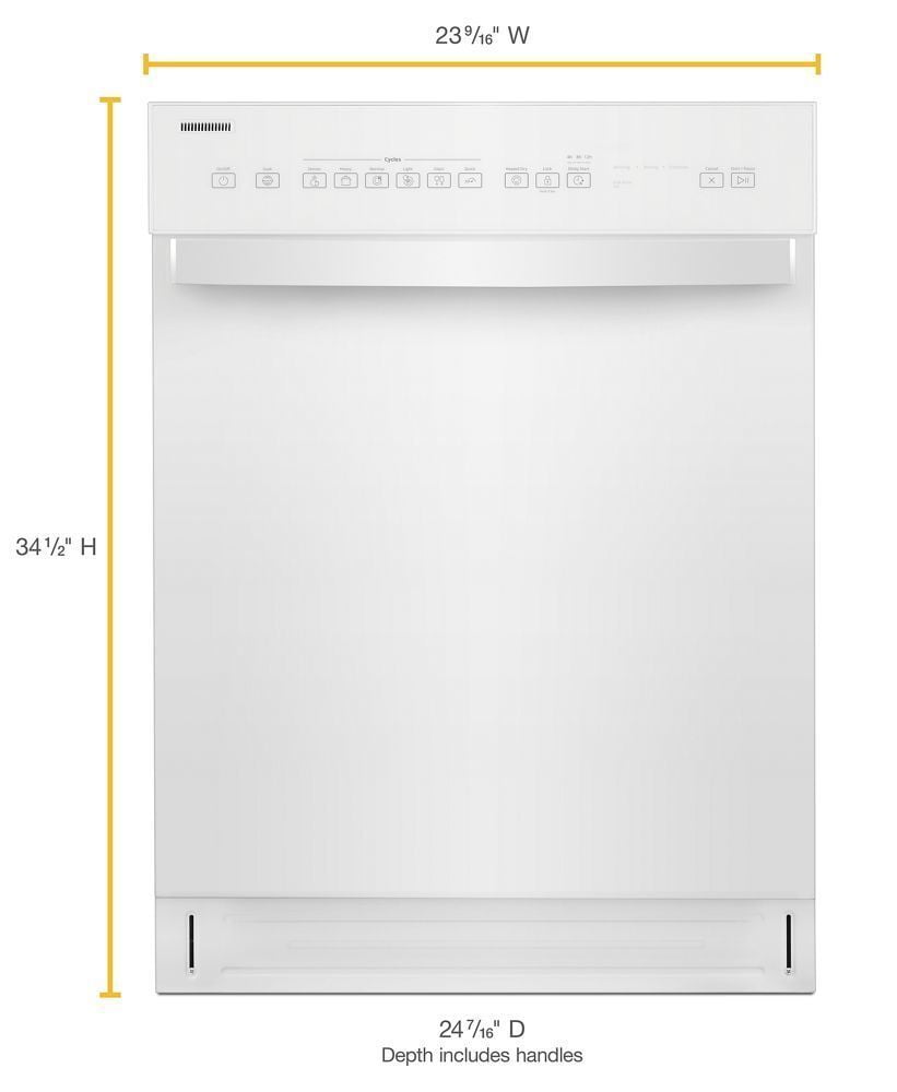 Whirlpool WDF550SAHW Quiet Dishwasher With Stainless Steel Tub