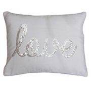 Thro by Marlo Lorenz Sequin Cursive Throw Pillow