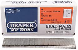 Draper 59824 20mm Brad Nails (5000)