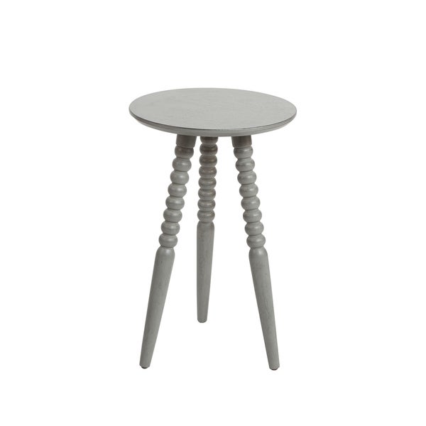 Silverwood Allison Round Accent Table with Detailed Legs