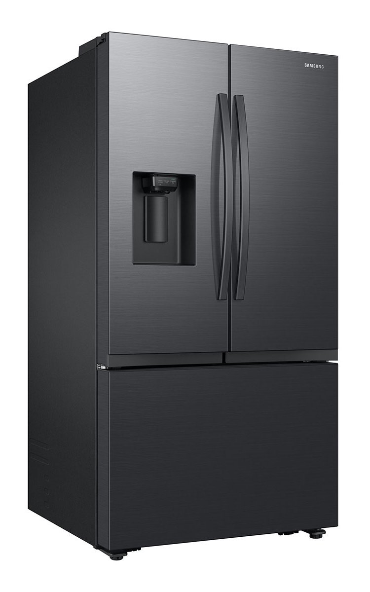  ADA 31 Cu. Ft. 3-Door French Door Refrigerator With Water and Ice Dispenser in Black Steel