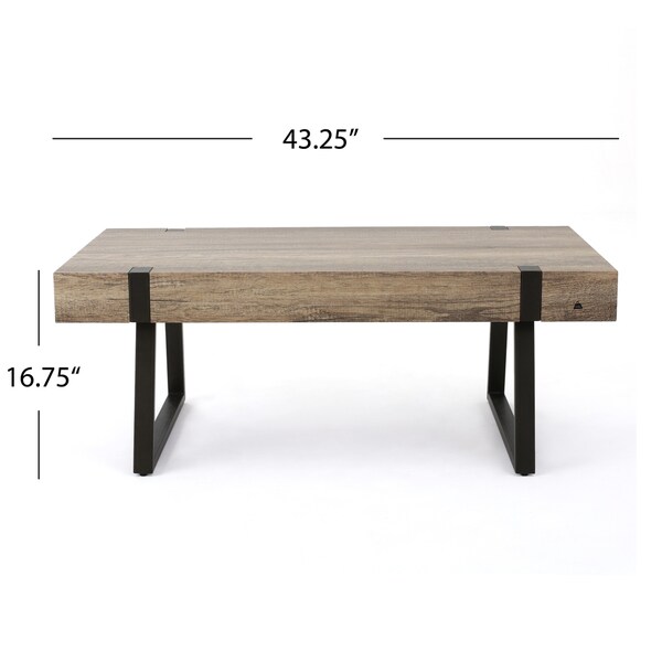 Abitha Faux Wood Coffee Table by Christopher Knight Home - 43.25