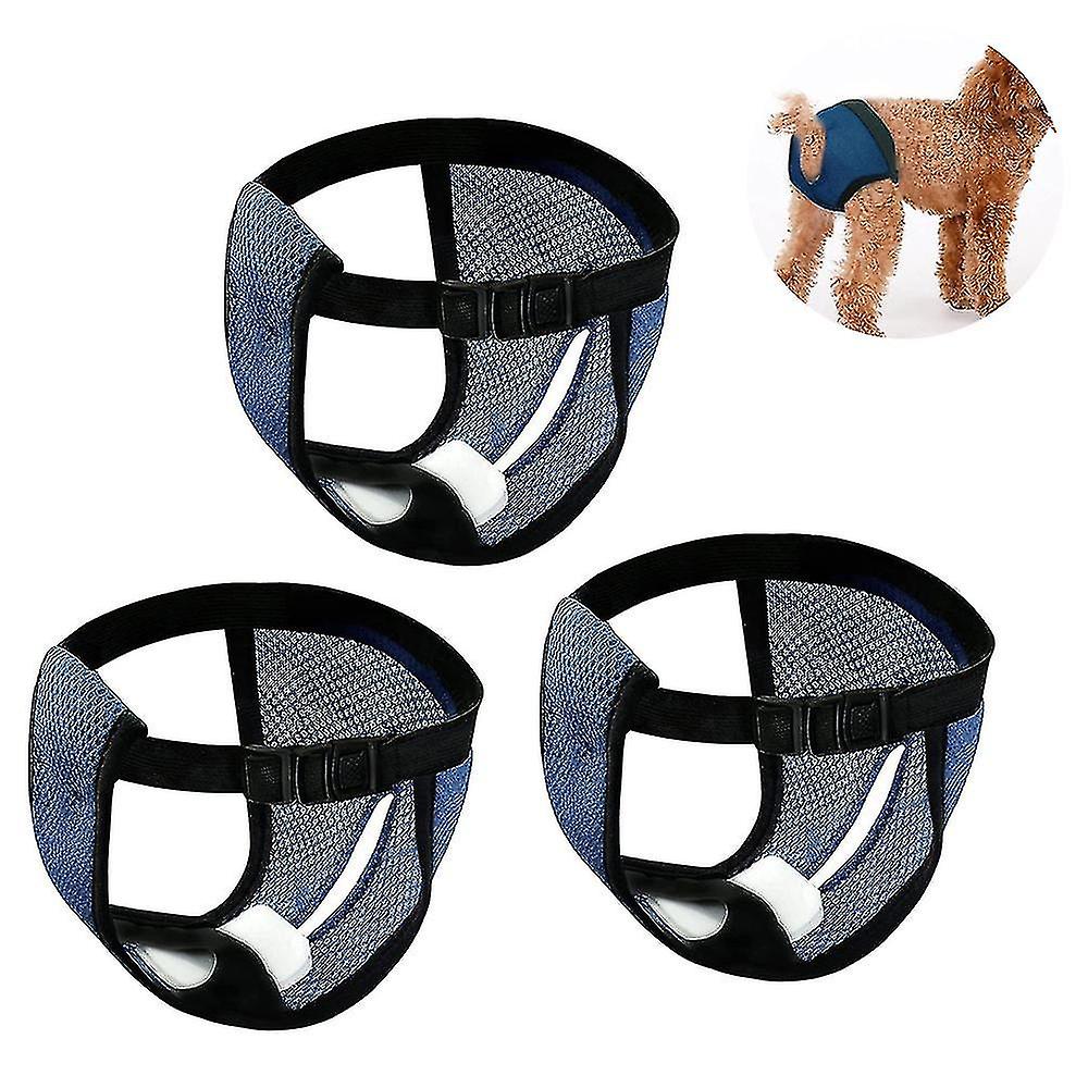 3-pcs Female Dog Physiological Sanitary Pants，washable Reusable