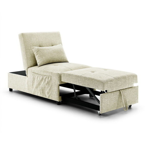 Folding Ottoman Sleeper Sofa Bed  4 in 1 Function ...