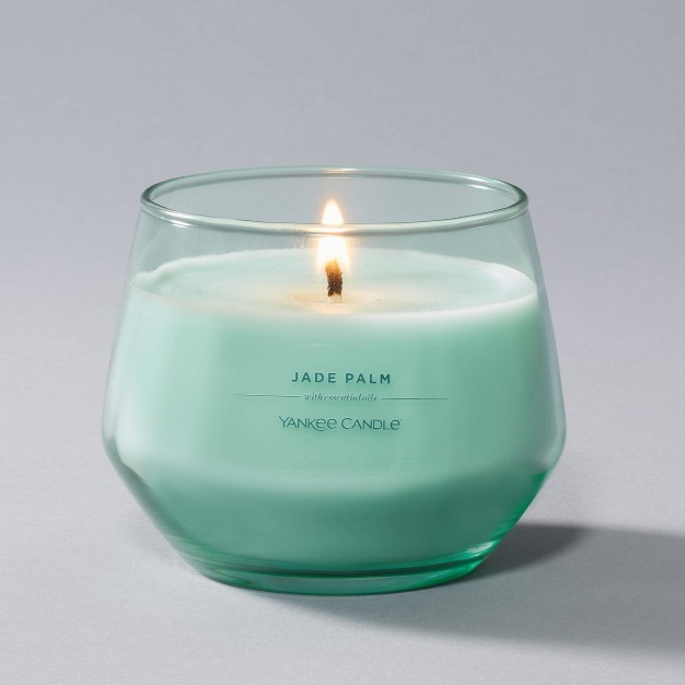 10oz Studio Glass Jade Palm Candle Jade Yankee Candle