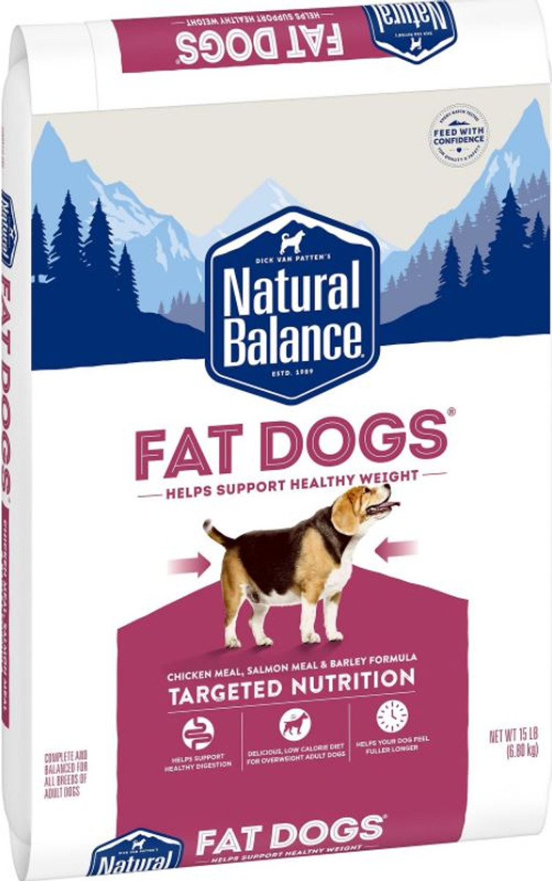 Natural Balance Fat Dogs Low Calorie Chicken and Salmon Dry Dog Food