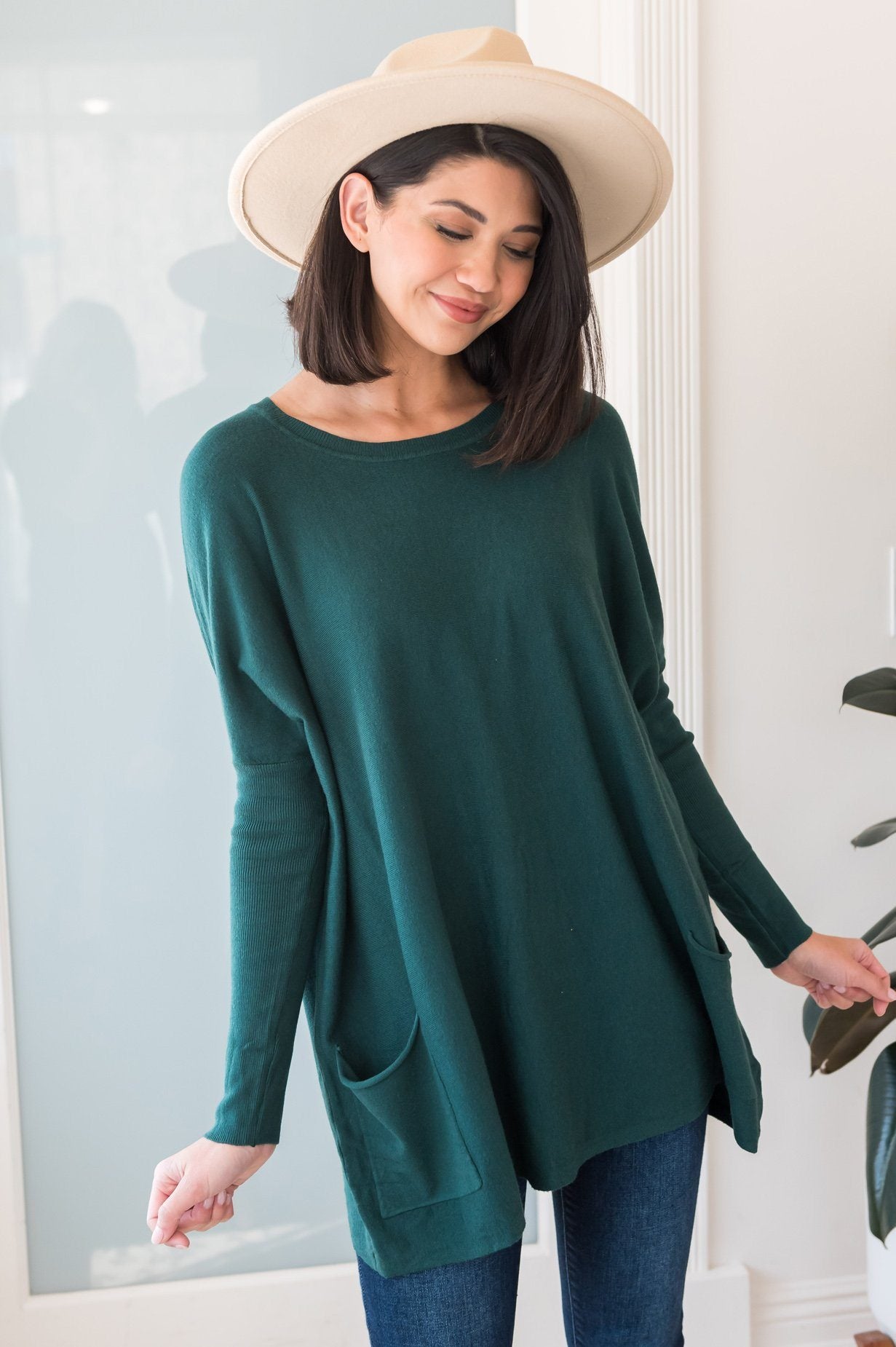 Casual Chic Modest Oversize Sweater