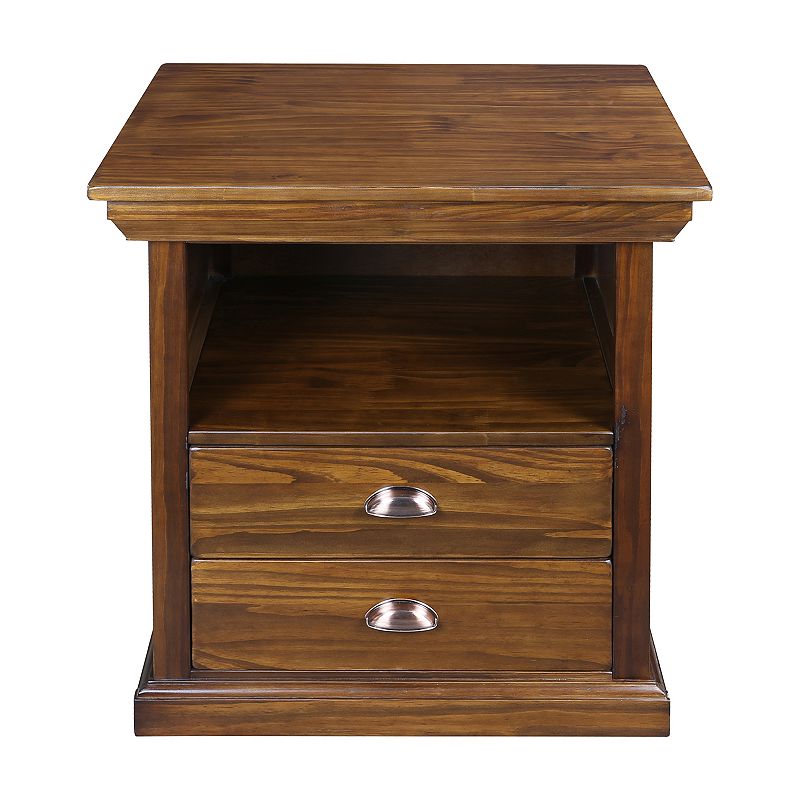 Casual Home Lincoln Nightstand and Concealed Compartment