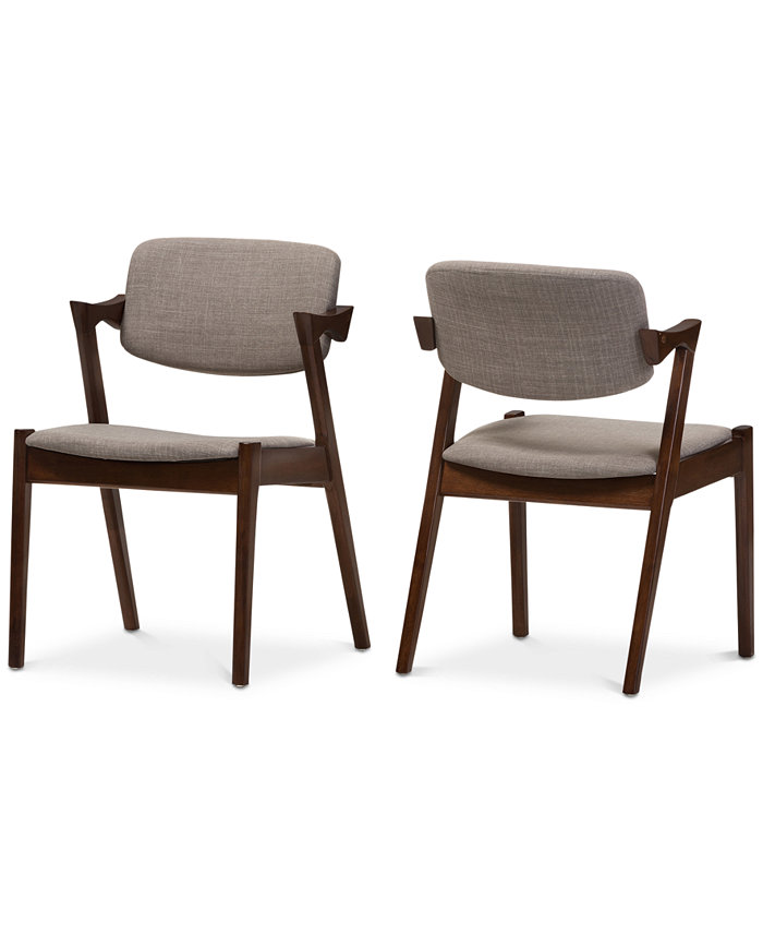 Furniture Elegant Mid-Century Dining Armchair (Set Of 2)