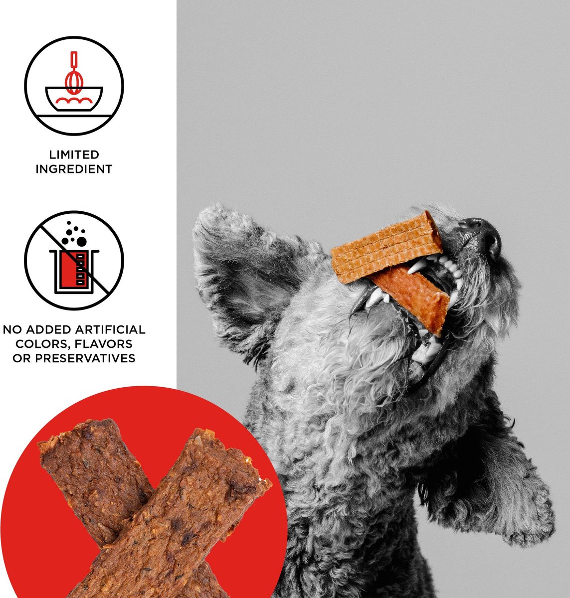 BIXBI Jerky Treats Beef Lung Recipe Dog Treats