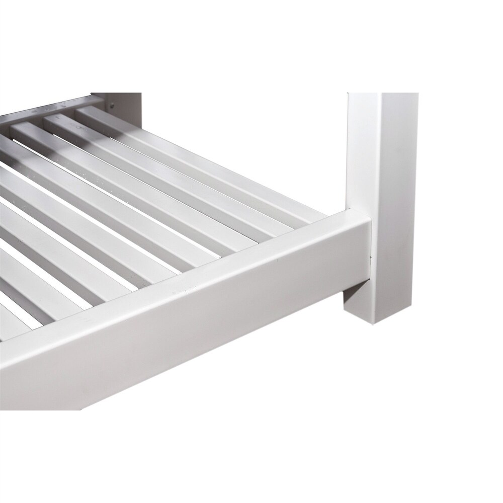 Elevated Planter Raised Grow Bed in White Vinyl   35.4\