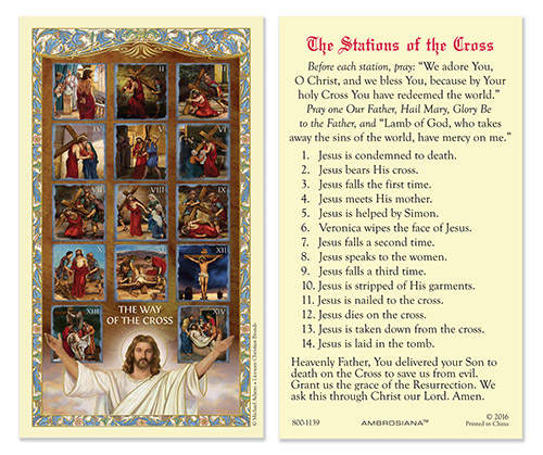 Ambrosiana 800 1139 Stations of the Cross Laminate...