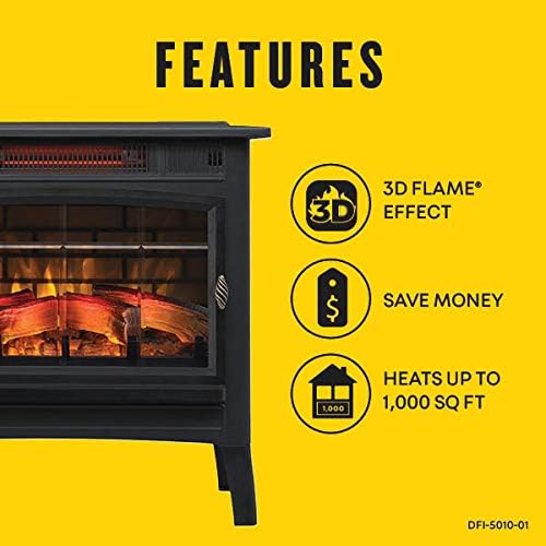 💝Last Day 70% Off✨ Electric Infrared Quartz Fireplace Stove with 3D Flame Effect