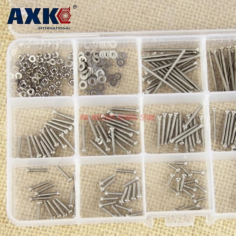 Screws For Laptops Parafuso 295pcs 304 Cross Round Head Machine Screw Set M2 Series With Nut Flat Pad Small Combination