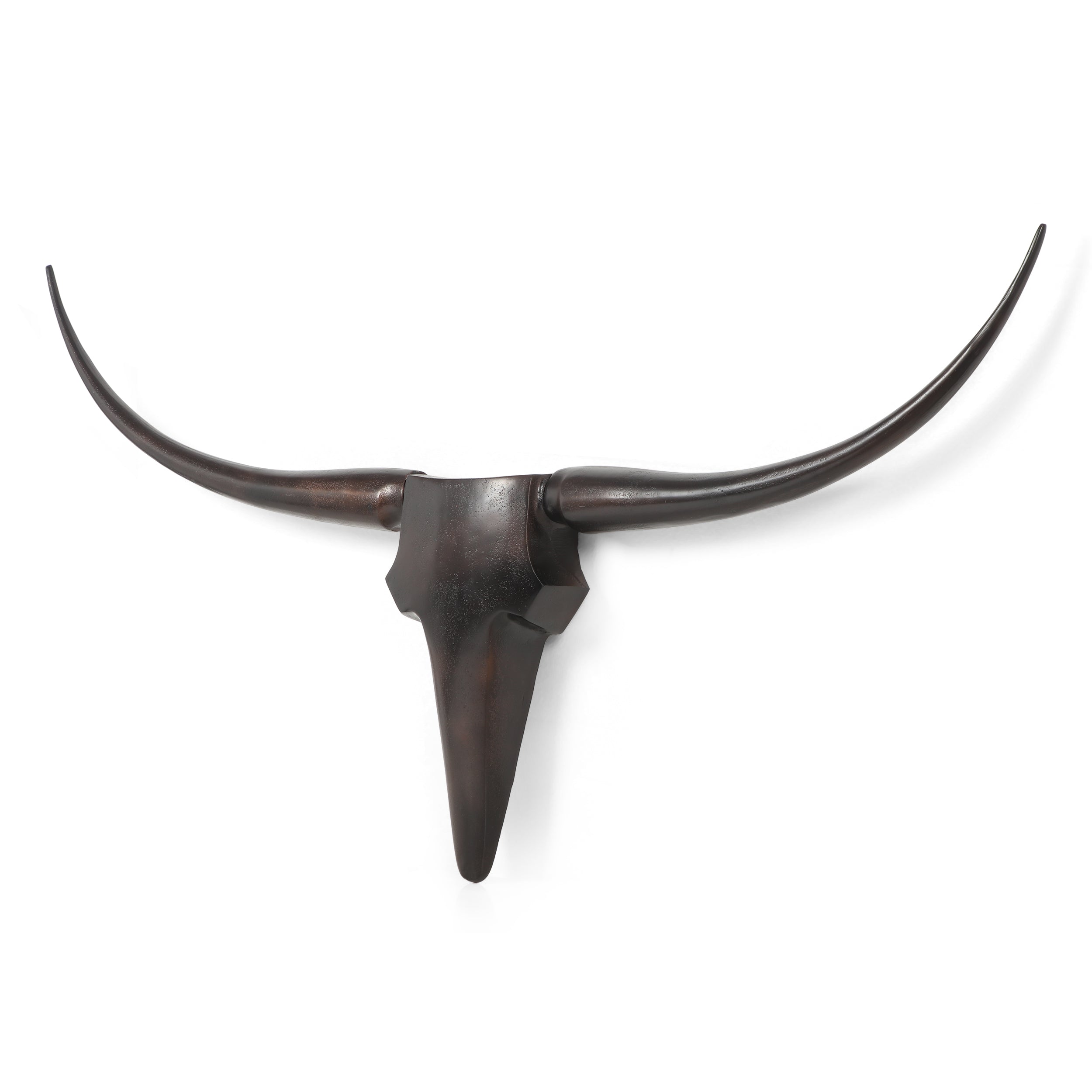 Treutlen Aluminum Handcrafted Large Bull Wall Decor