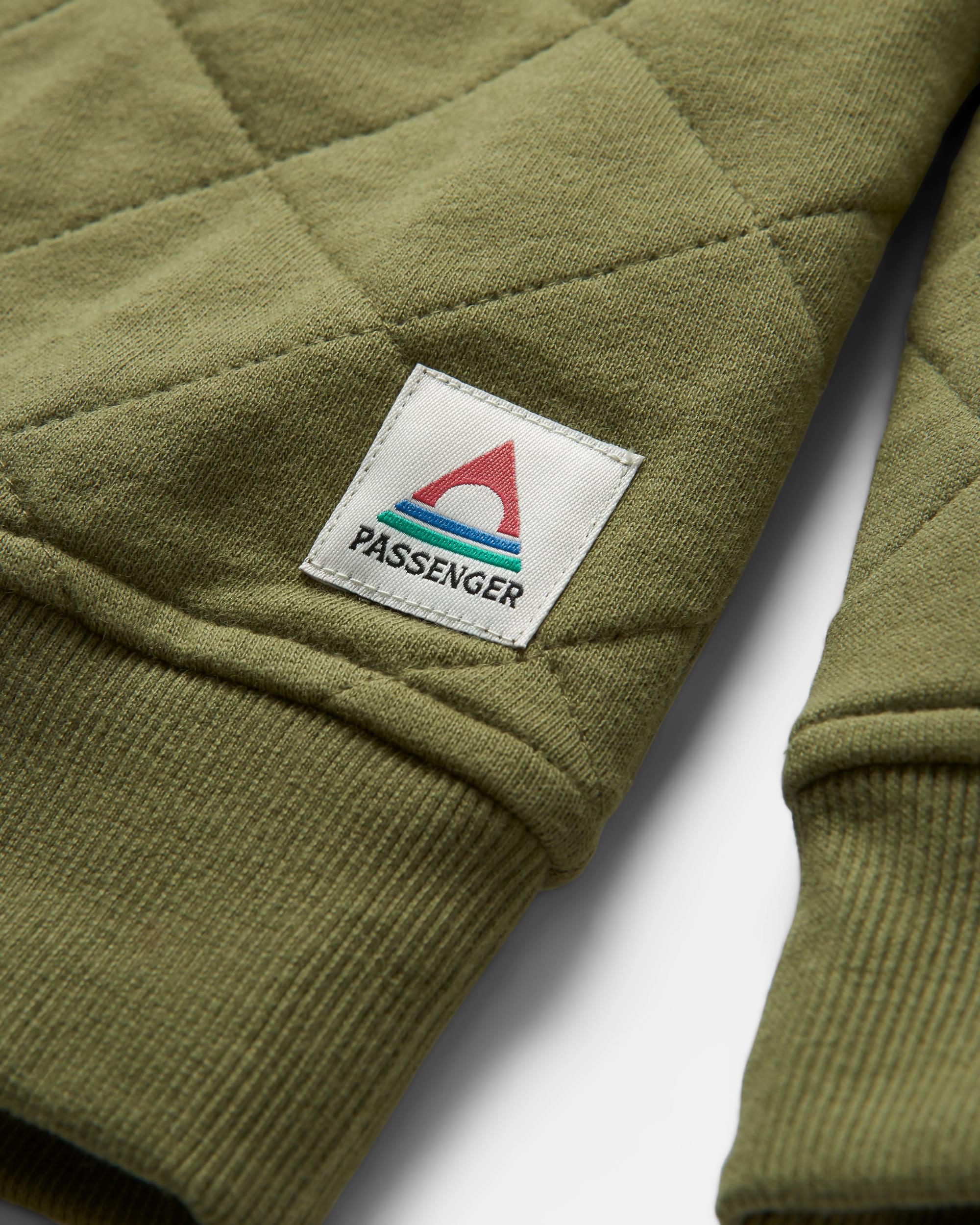 Fungi Quilted Sweatshirt - Khaki