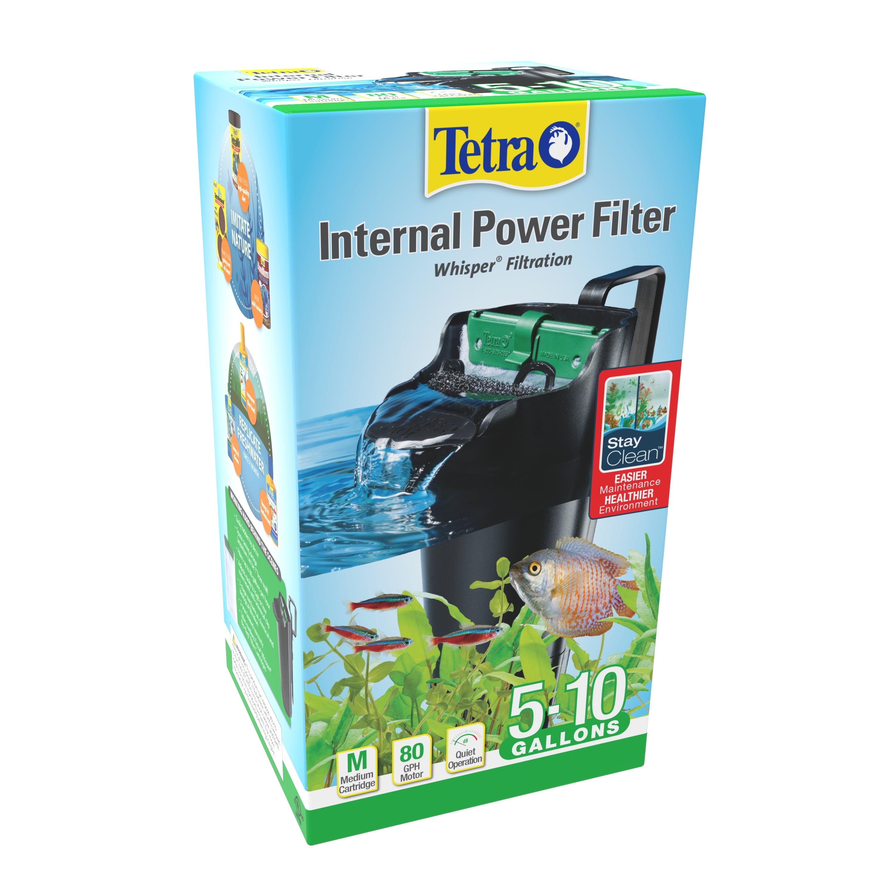 Tetra Whisper Internal Filter 3 to 10 gal. with Air Pump