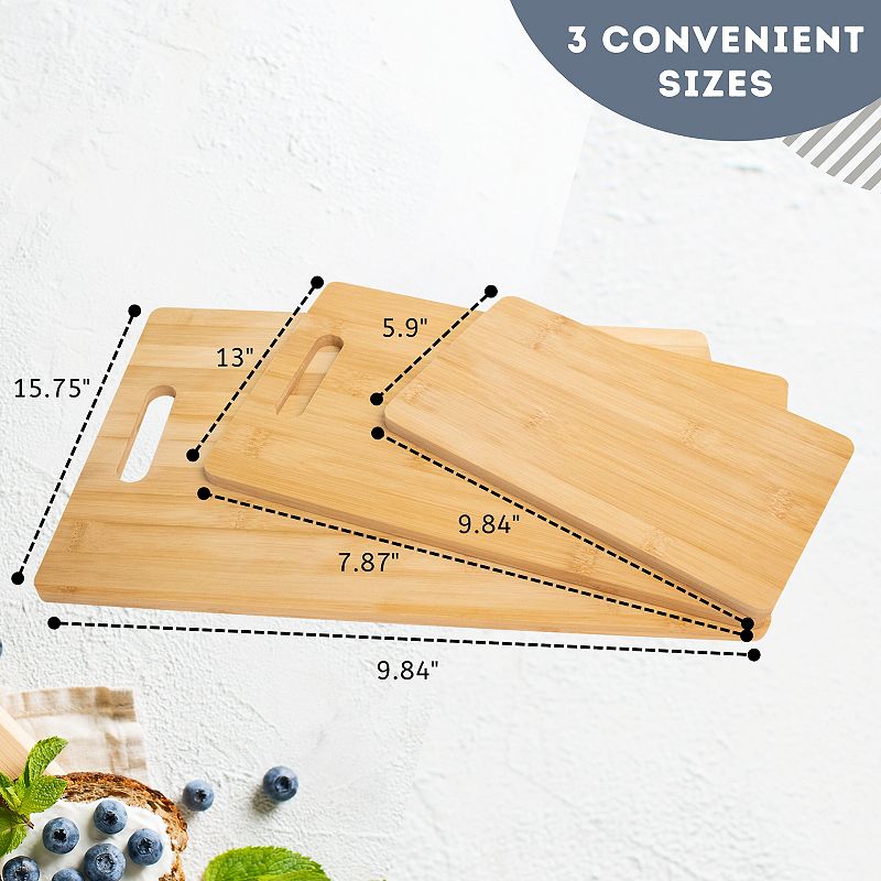 3-Piece Durable Cutting Board Set