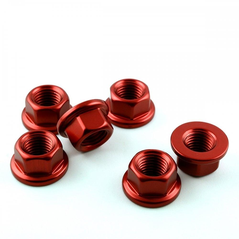 Racebolt Suzuki GS500 E 89-04 Aluminium Rear Sprocket Nut Kit X6 Red