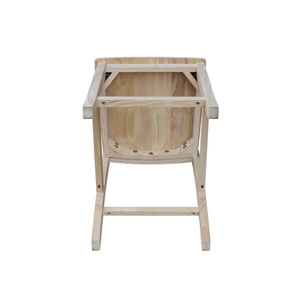 Solid Wood Mission Stool