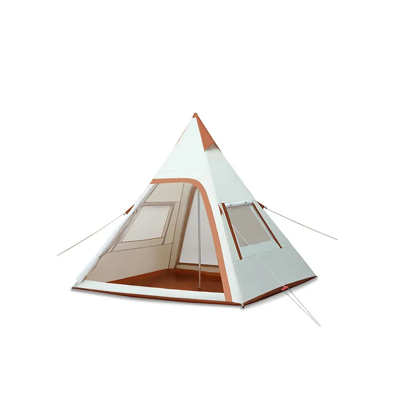 Outdoor camping 2 doors large pyramid tipi tent teepee tent for adults