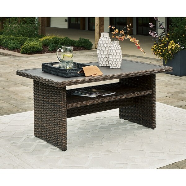 Signature Design by Ashley Brook Ranch Brown Outdoor Multiuse Table