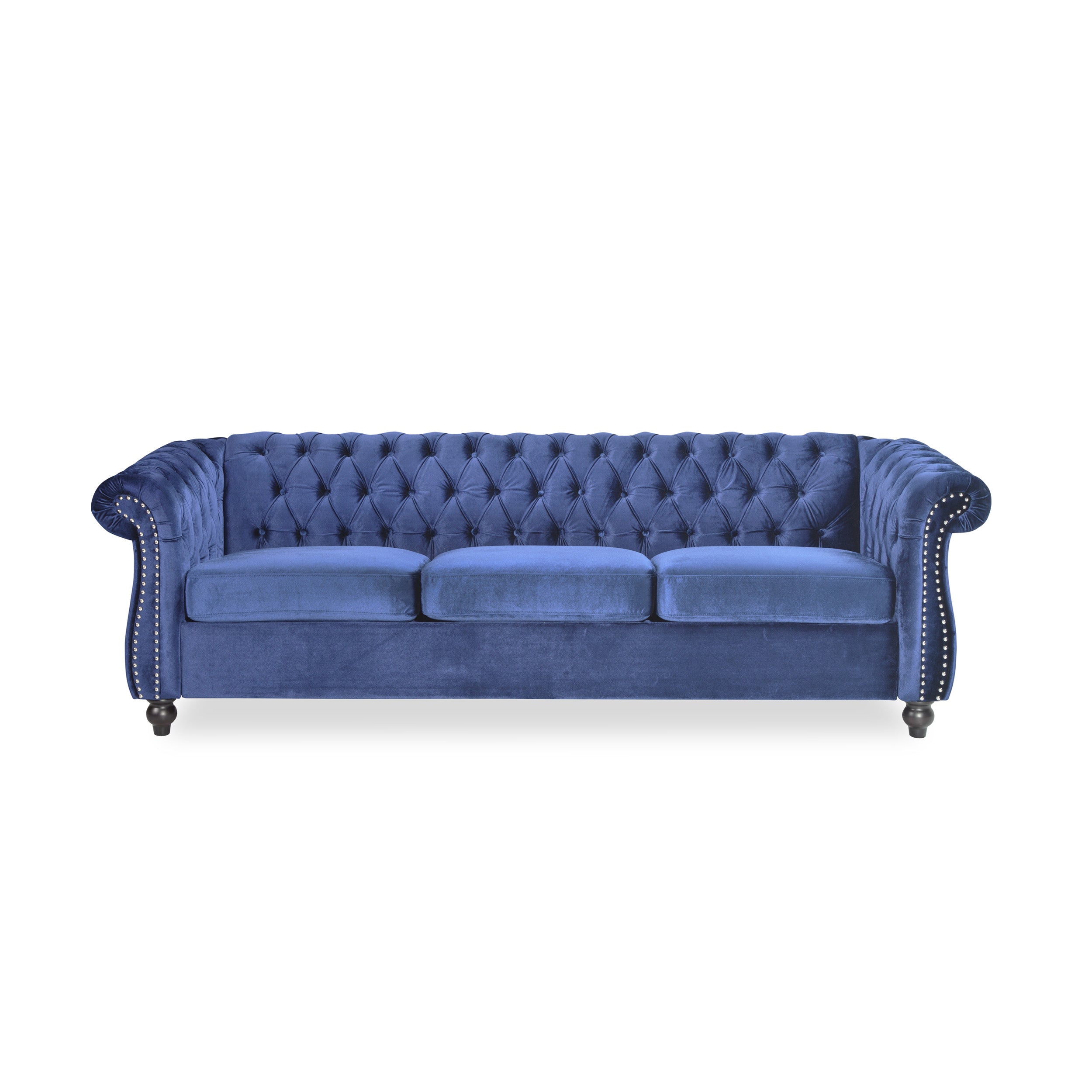 Adetokunbo Tufted Velvet Chesterfield 3 Seater Sofa