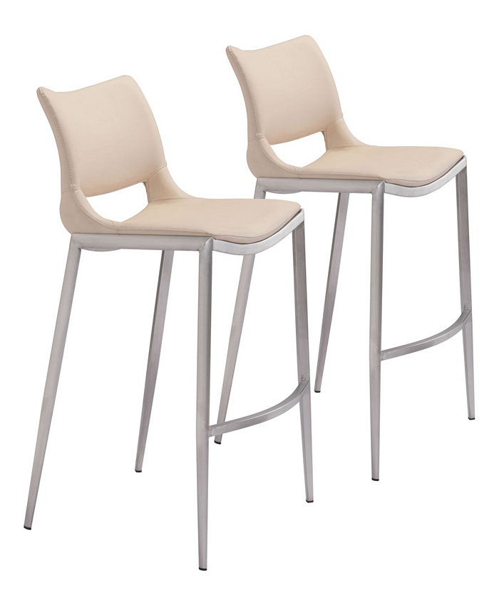 Zuo Ace Bar Chair Set of 2