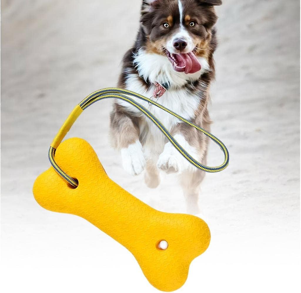 Large Dog Chew Toy Bone Floating With Rope Interactive Dog Toys Heavy Duty Play Gift For Large/medium Dogs Teeth Cleaning Aggressive Chewers - -