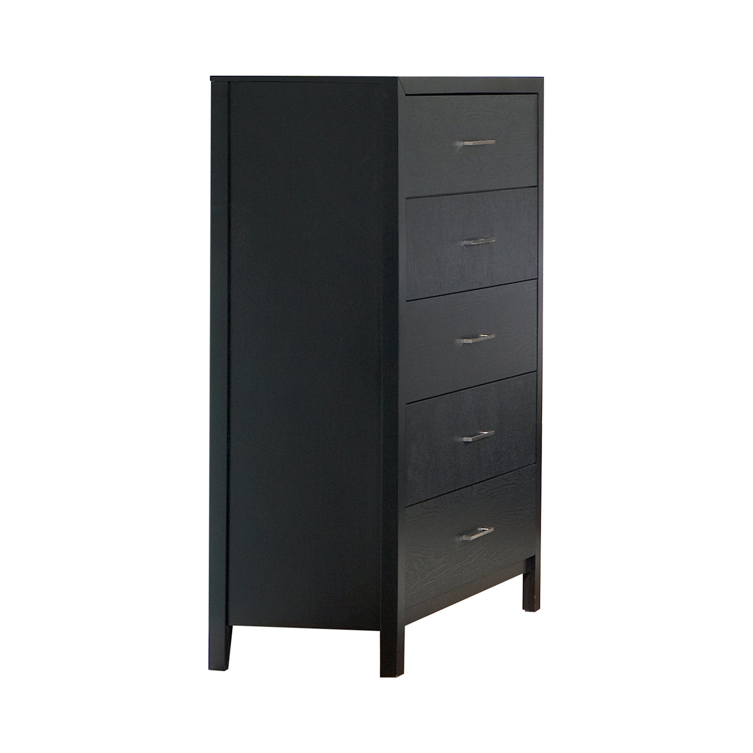 Grove 5-drawer Chest Black