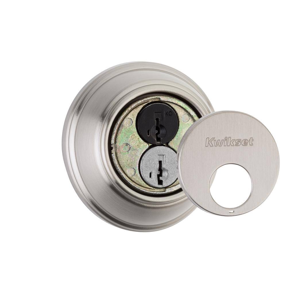 Kwikset 816 Series Satin Nickel Single Cylinder Key Control Deadbolt featuring SmartKey Security 98160-002