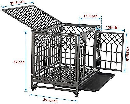 SMONTER Heavy Duty Dog Crate