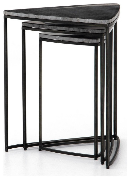 Hampton End Table  Hammered Gray   Transitional   Side Tables And End Tables   by Virgil Stanis Design  Houzz