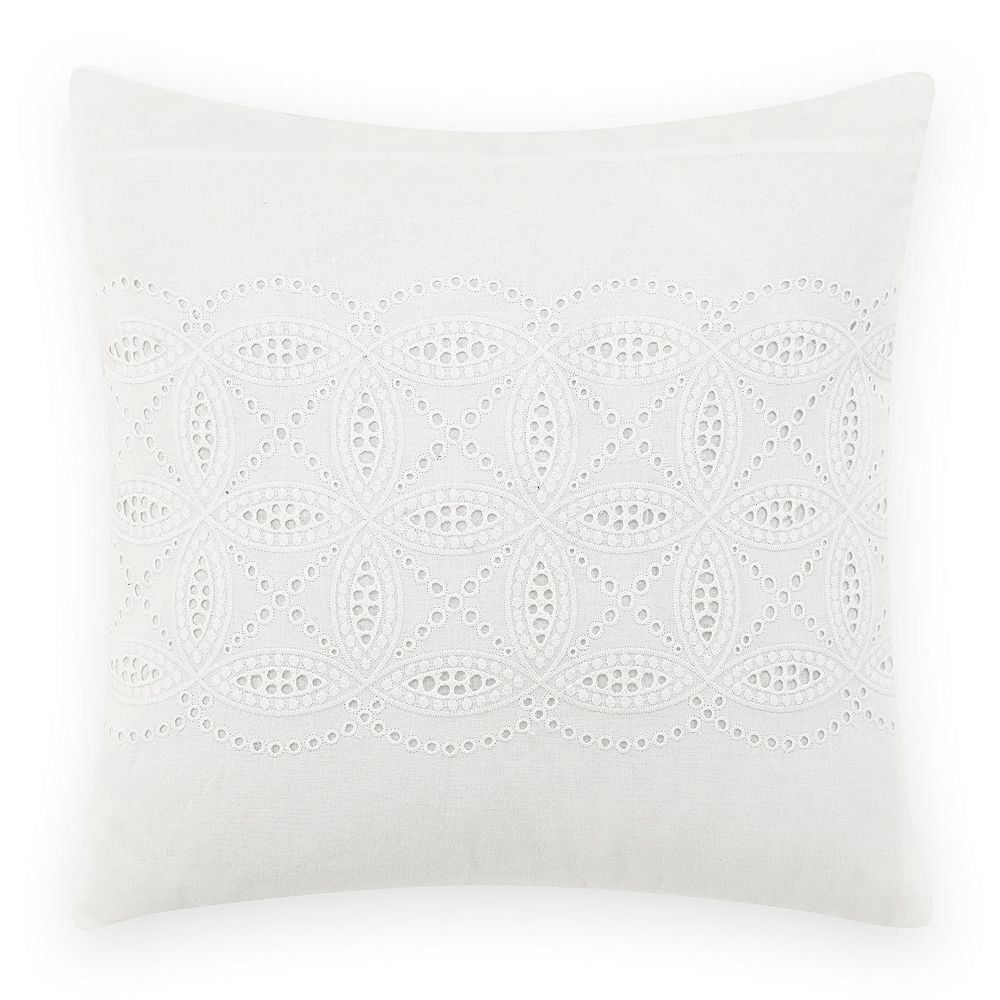 Laura Ashley Lifestyles Annabella Crochet Throw Pillow