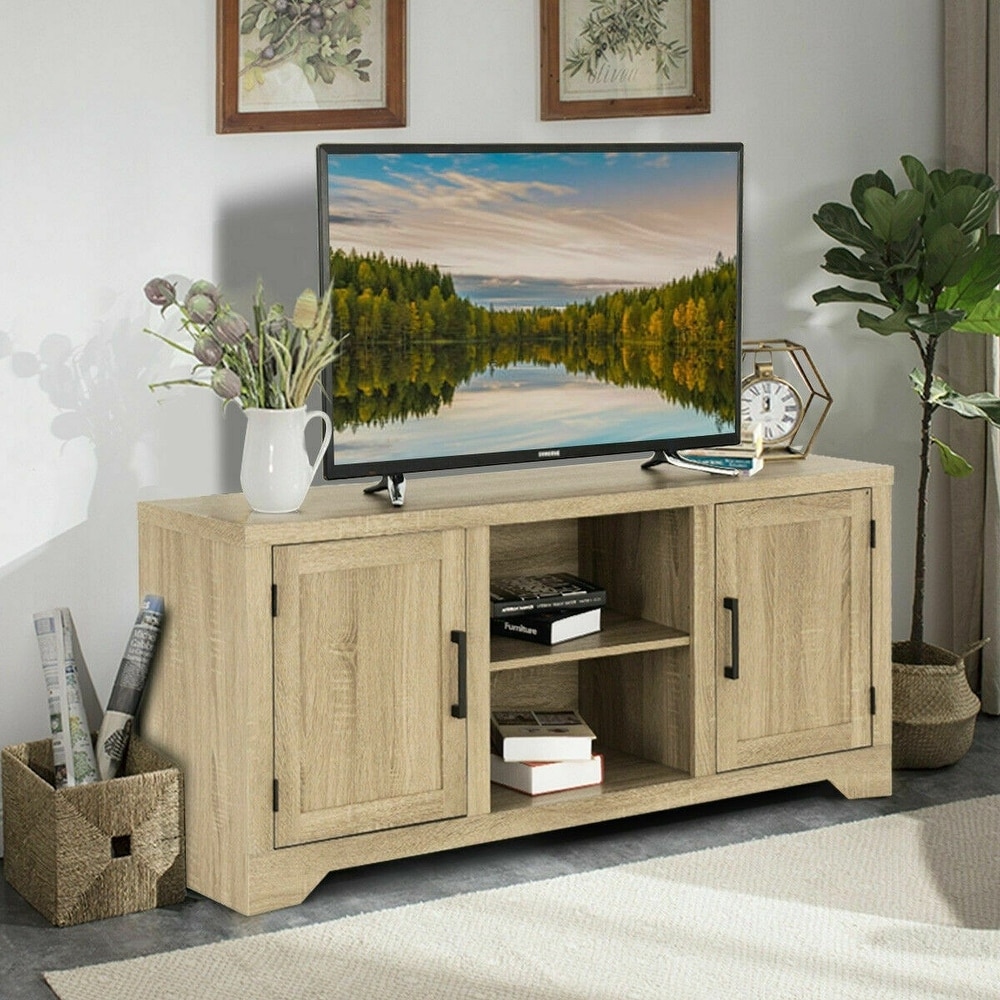 Rustic TV Stand Entertainment Center Storage Cabinet   58\